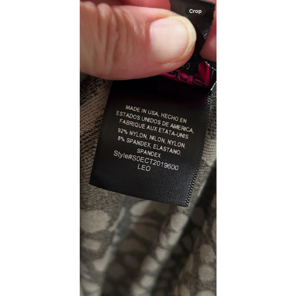 NWOT Women's 2b bebe Dress Size P/S Gray Leopard Print - Picture 6 of 6